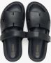 Estro Dames Zwarte Leren Slide Sandalen Er00115099 Black Dames - Thumbnail 4