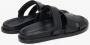 Estro Dames Zwarte Leren Slide Sandalen Er00115099 Black Dames - Thumbnail 5