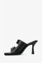 Estro Dames Zwarte Leren Stiletto Muiltjes Er00112692 Black Dames - Thumbnail 3