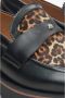 Estro Zwarte Dames Loafers gemaakt van Italiaans Echt Leer met Luipaardprint Er00115837 Black Dames - Thumbnail 7