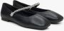 Estro Zwarte Mary Jane Dames Ballet Flats met Decoratieve Band Black Dames - Thumbnail 3