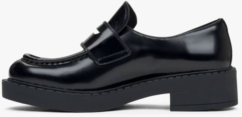 Estro Zwarte Penny Loafers voor dames gemaakt van echt leer Black Dames