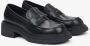 Estro Zwarte Penny Loafers voor dames met vierkante hak Black Dames - Thumbnail 2