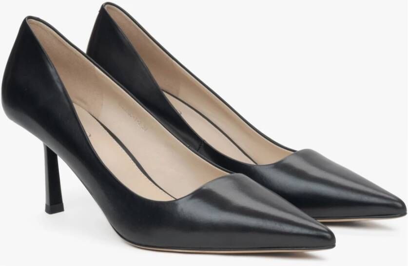 Estro Zwarte Pumps voor Dames met Puntige Neus Er00115850 Black Dames