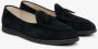 Estro Dames Zwarte Loafers gemaakt van Italiaans Echt Velours met Franjes Black Dames - Thumbnail 3