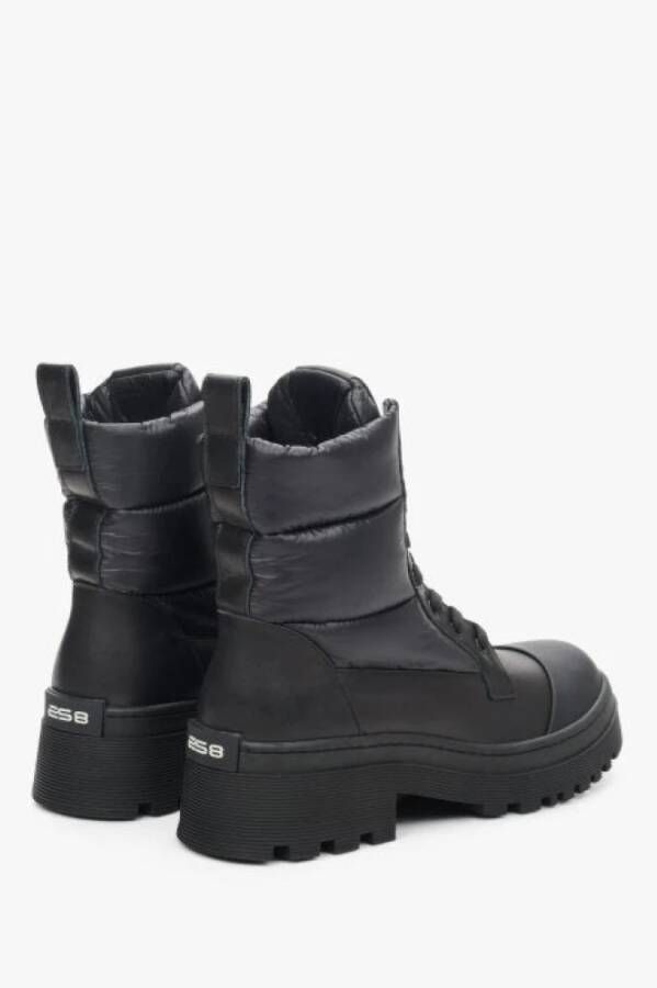 Estro Dames Zwarte Veterschoenen Winterlaarzen ES 8 Er00111929 Black Dames