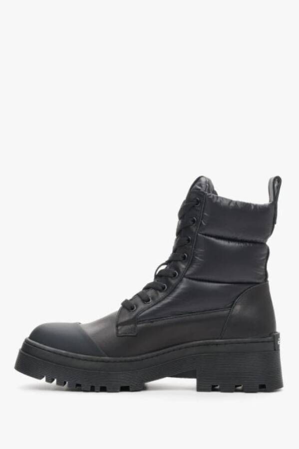 Estro Dames Zwarte Veterschoenen Winterlaarzen ES 8 Er00111929 Black Dames