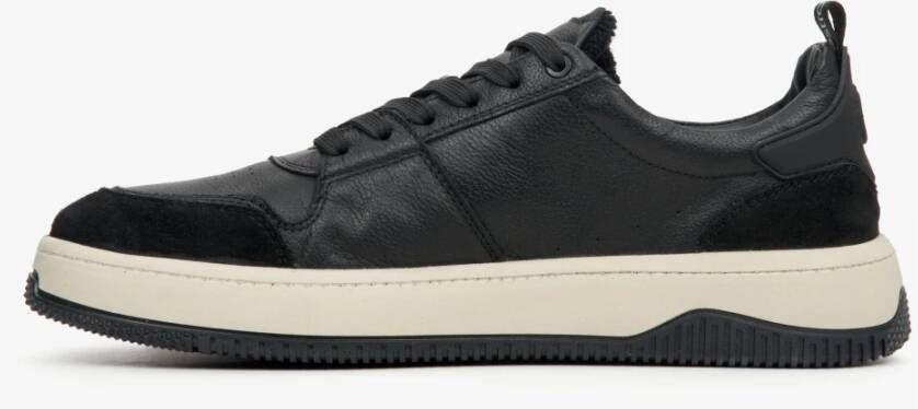 Estro Zwarte Veterschoenen met Lage Top Black Heren