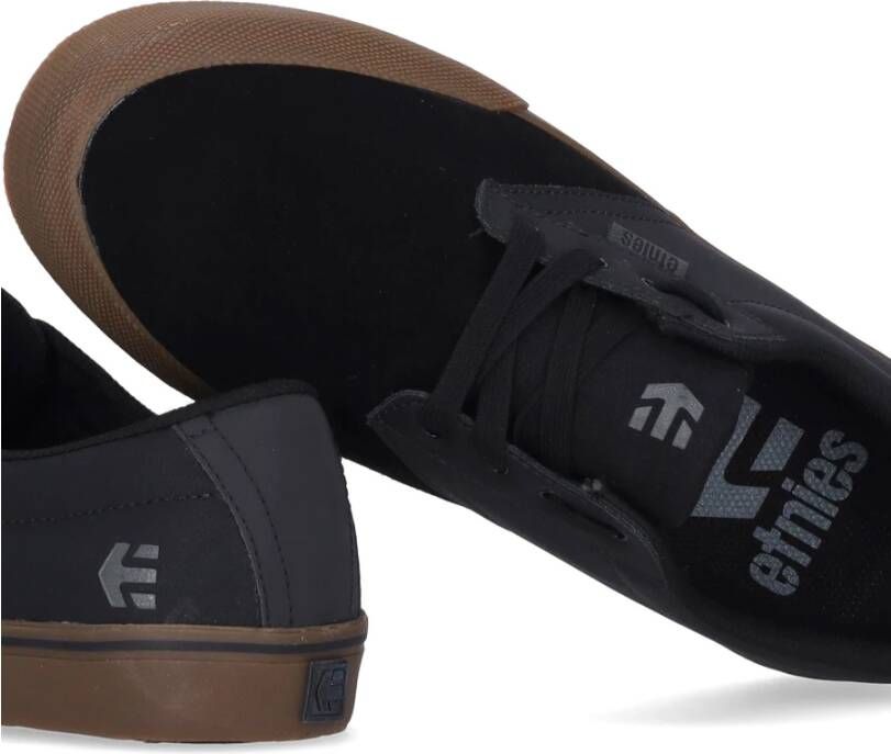 Etnies Zwarte Gum Skate Schoenen met Vetersluiting Black Heren