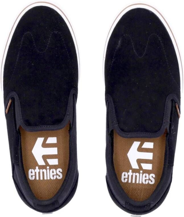 Etnies Zwart Wit Gum Slip-On Skate Schoenen Black Heren