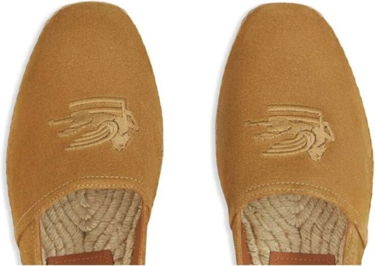 ETRO Beige Suède Espadrilles Brown Heren