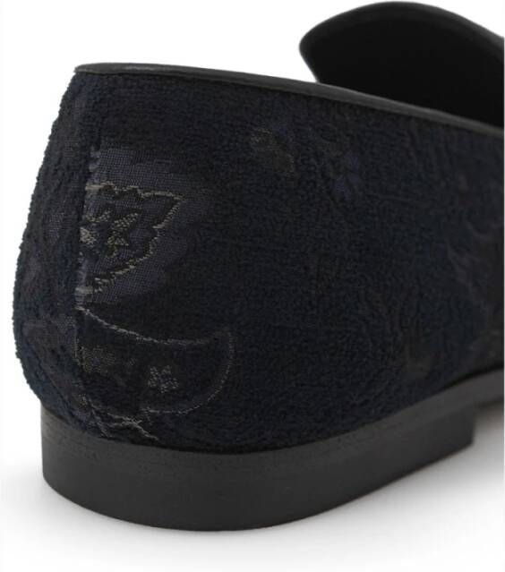 ETRO Blauwe Leren Loafer Blue Heren