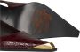 ETRO Bordeaux Krokodillenprint Hak Sandalen Red Dames - Thumbnail 4