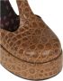 ETRO Bruine Krokodillenprint Mary Jane Sandalen Brown Dames - Thumbnail 4