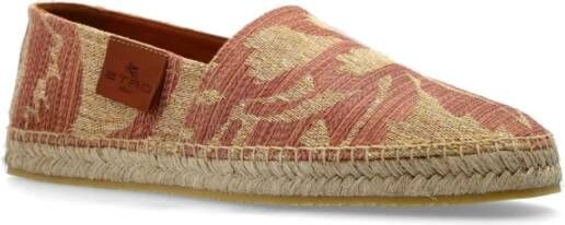 ETRO Espadrilles met logo Red Heren