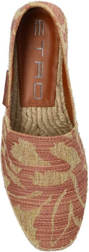 ETRO Espadrilles met logo Red Heren