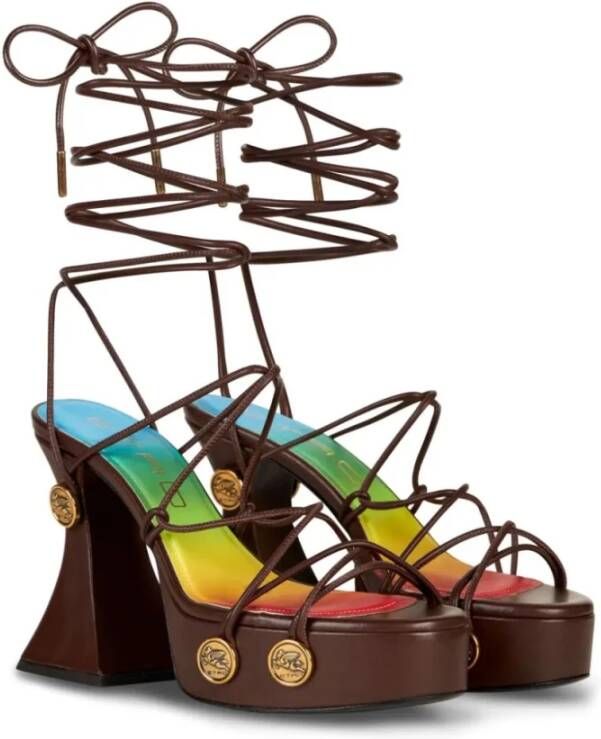 ETRO High Heel Sandals Brown Dames