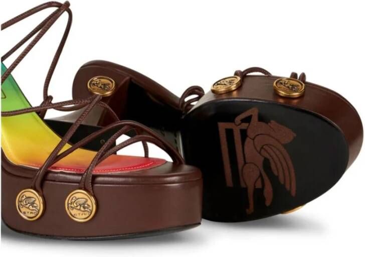 ETRO High Heel Sandals Brown Dames