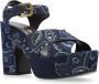 ETRO Plateau sandalen Blue Dames - Thumbnail 4