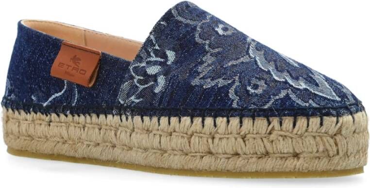 ETRO Platform espadrilles Blue Dames