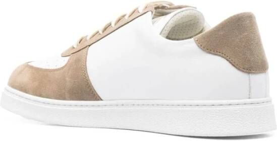 ETRO Beige Leren Casual Sneakers Multicolor Heren