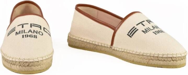 ETRO Stijlvolle Espadrilles met Rubberen Zool White Dames