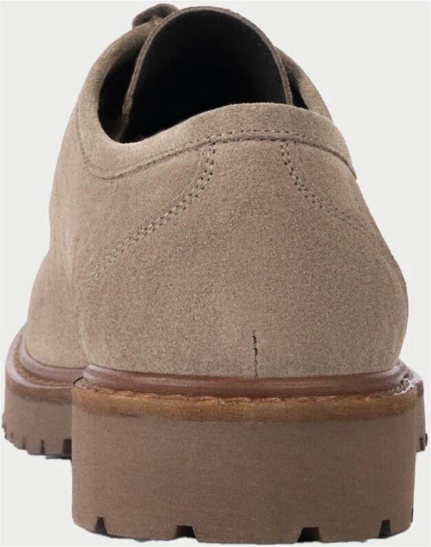 Exton Beige Suède Casual Schoenen Beige Heren