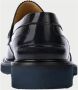 Exton Blauwe Leren Loafers Blue Heren - Thumbnail 4