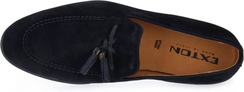 Exton Blauwe Suède Schoenen Blue Heren