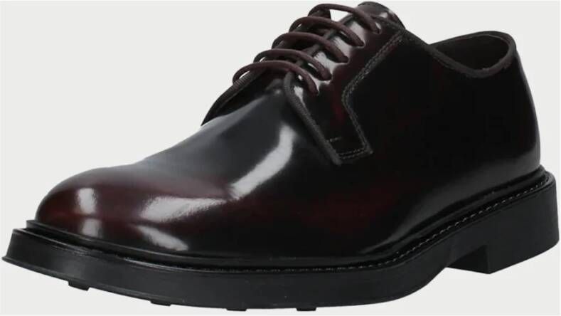 Exton Bordeaux Leren Jurkschoenen Brown Heren