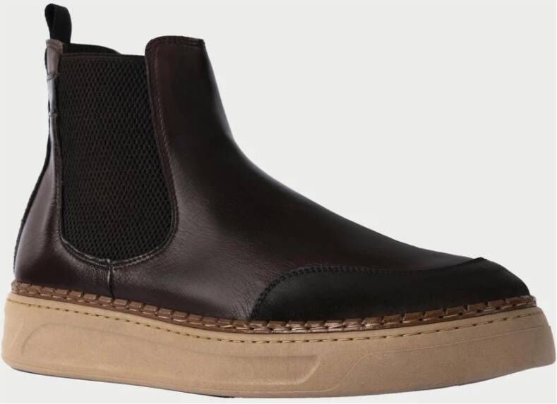 Exton Bruine Chelsea Boots Brown Heren