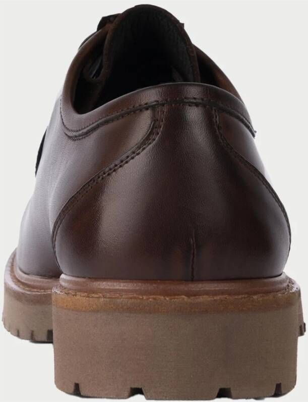 Exton Bruine Leren Casual Schoenen Brown Heren