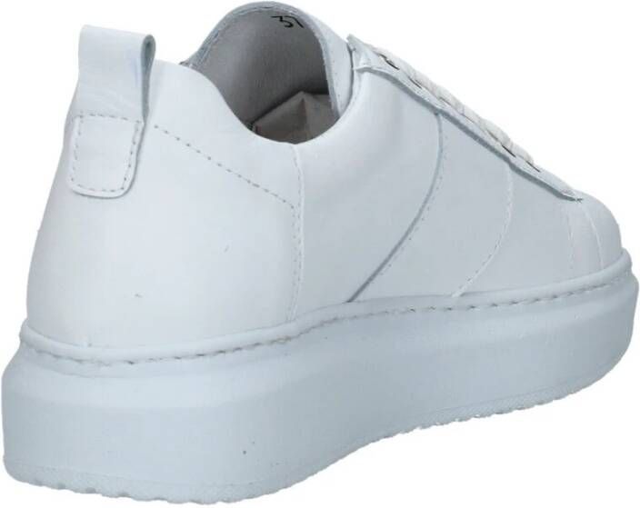 Exton Dames Leren Lage Sneakers White Dames