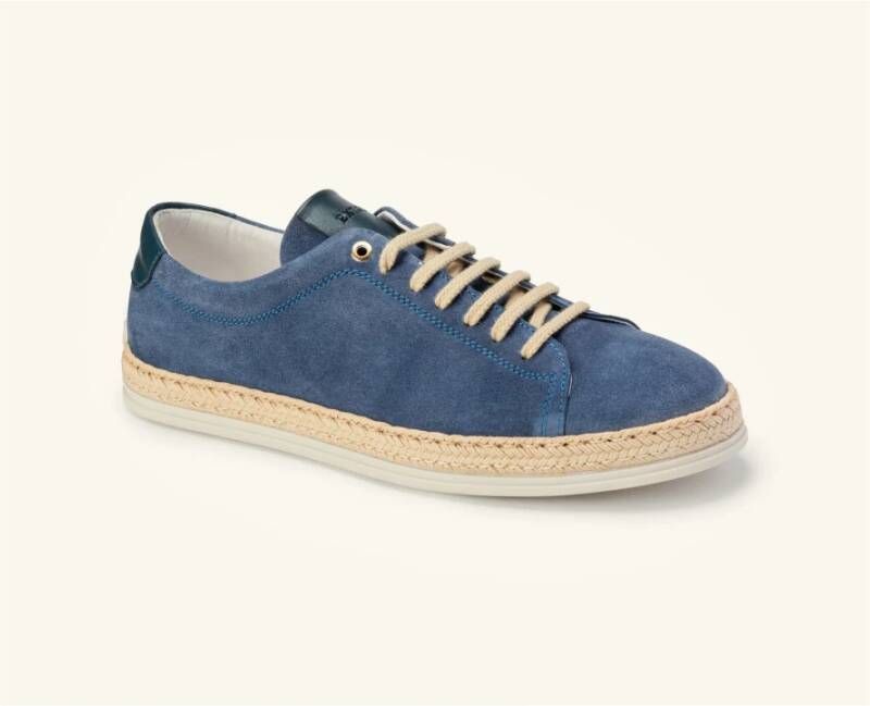 Exton Denim Sneakers Blue Heren