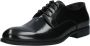 Exton Heren Leren Oxford Schoenen Black Heren - Thumbnail 2