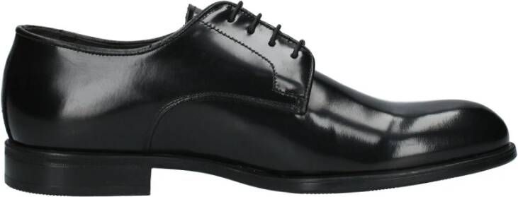 Exton Heren Leren Oxford Schoenen Black Heren