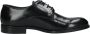 Exton Heren Leren Oxford Schoenen Black Heren - Thumbnail 3