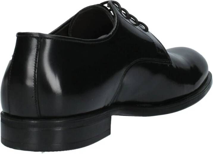 Exton Heren Leren Oxford Schoenen Black Heren