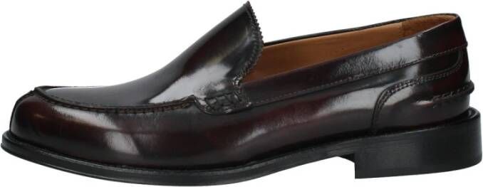 Exton Heren Loafer Leren Zool Beschrijving Red Heren