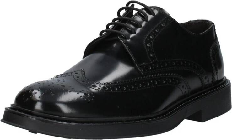 Exton Heren Veterschoenen Black Heren