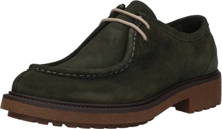 Exton Heren Veterschoenen Green Heren