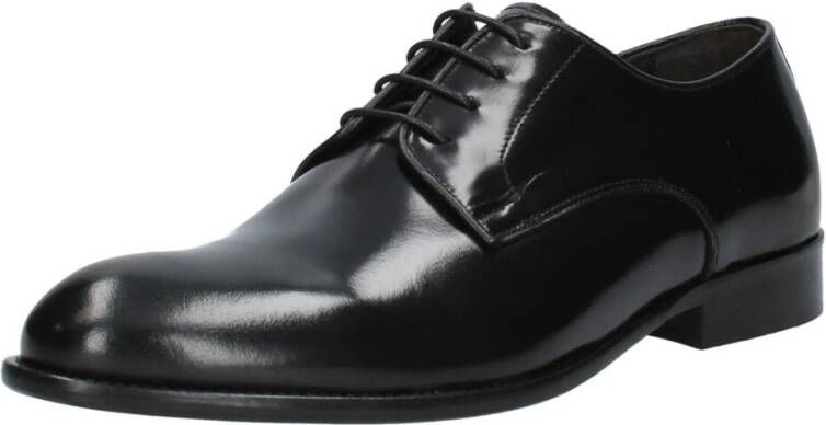 Exton Heren Veterschoenen Klassiek Model Black Heren