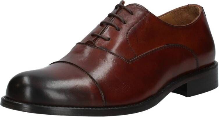 Exton Heren veterschoenen van leer Brown Heren