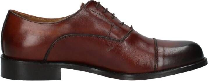 Exton Heren veterschoenen van leer Brown Heren