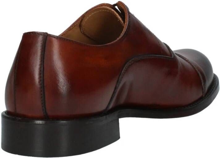 Exton Heren veterschoenen van leer Brown Heren