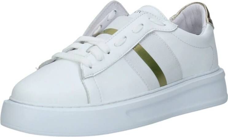 Exton Leren Sneakers met Verwijderbare Binnenzool White Dames