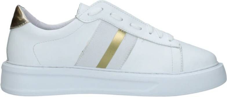 Exton Leren Sneakers met Verwijderbare Binnenzool White Dames