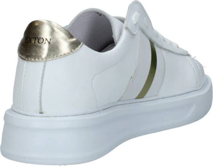 Exton Leren Sneakers met Verwijderbare Binnenzool White Dames