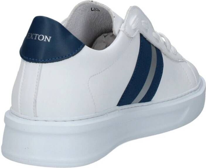 Exton Moderne Leren Sneakers White Heren