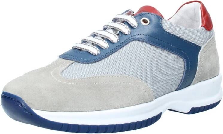 Exton Multicolor Lage Top Technische Stoffen Sneakers Gray Heren